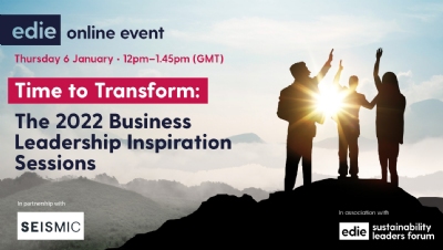 Time to Transform: edie's next online Inspiration Sessions to focus on sustainable business leadership - Vimarsana News